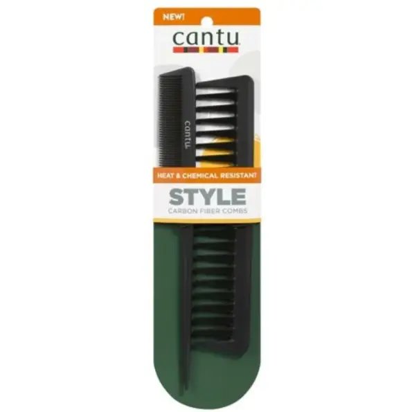 Cantu Accesorios Paquete de dos peines resistentes al calor